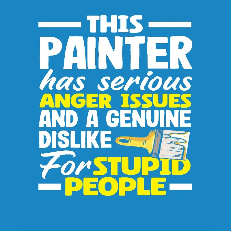 This painter has serious anger problems