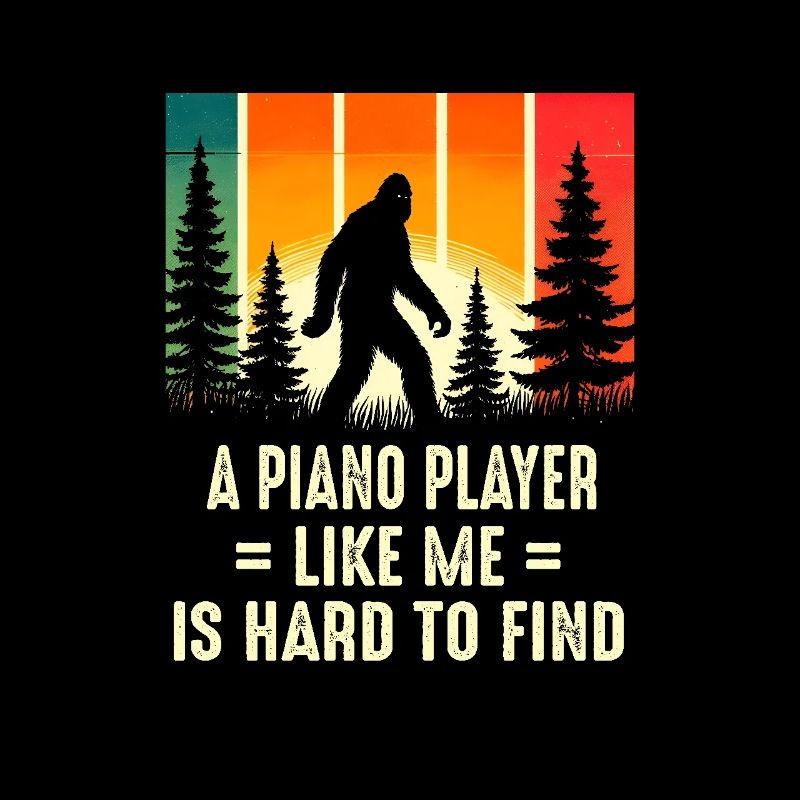 Le pianiste pianiste est difficile à trouver, drôle Bigfoo