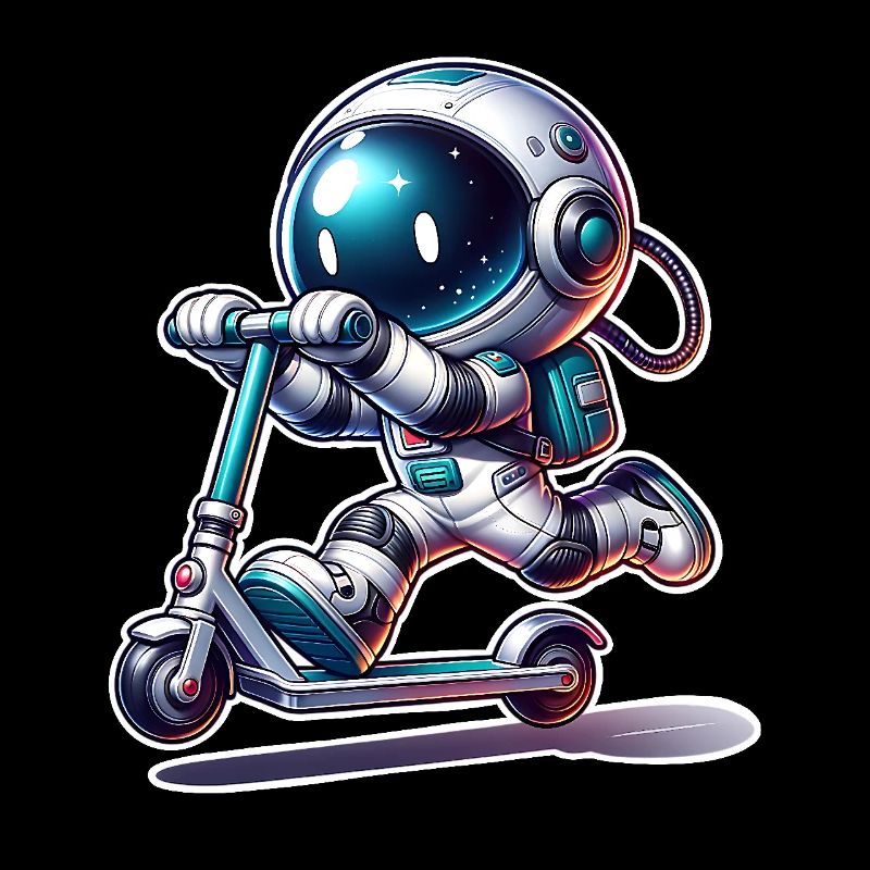E-Scooter E-Roller Astronaut Scooter