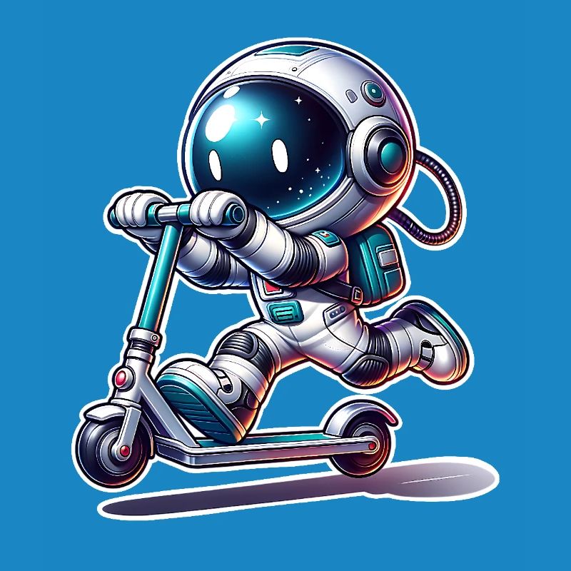 E-Scooter E-Roller Astronaut Scooter