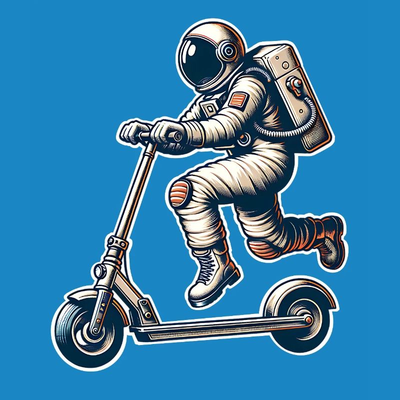 E-Scooter E-Scooter Kick Scooter Astronaut
