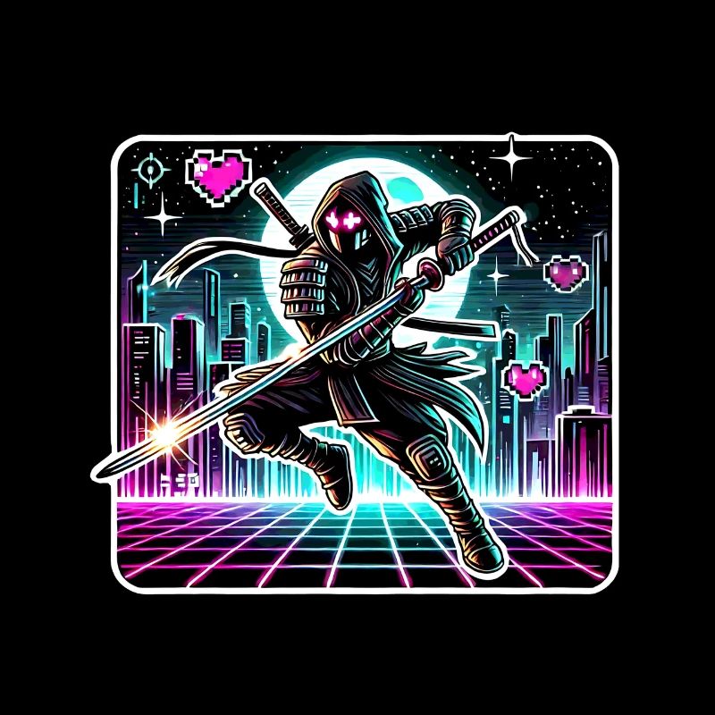 Ninja Samurai Anime Gamer Sci-Fi Futuristic manga