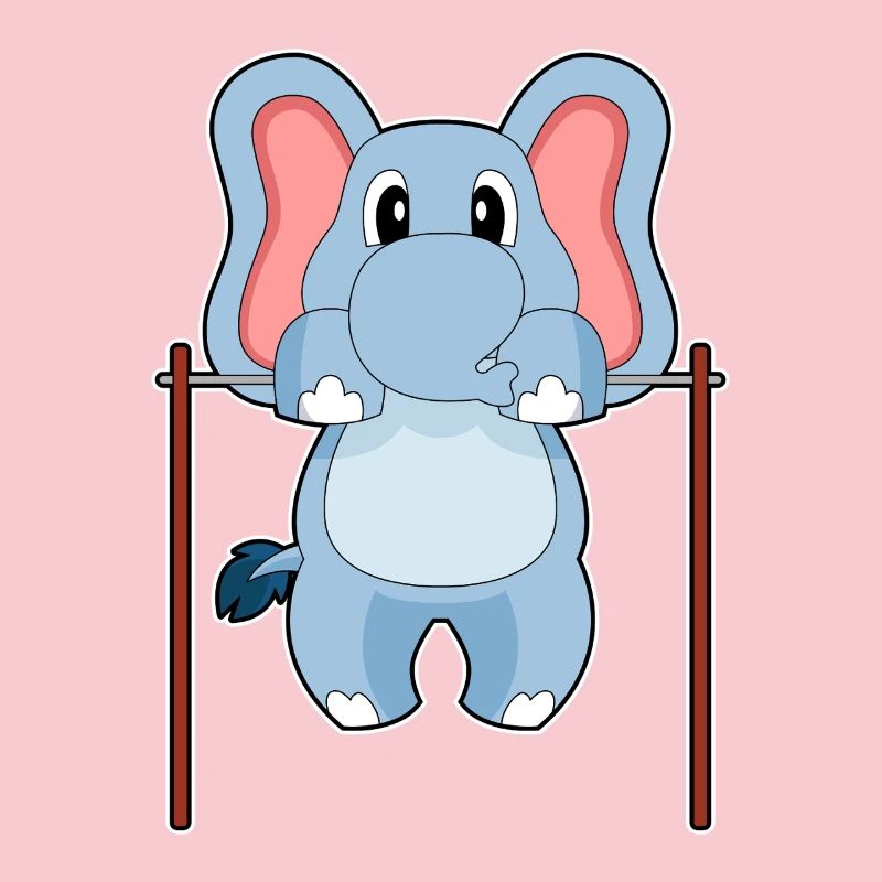 Elephant Bodybuilder Pull-ups Bodybuilding