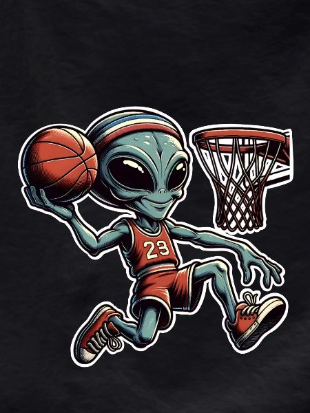 Alien Basketball Dunking