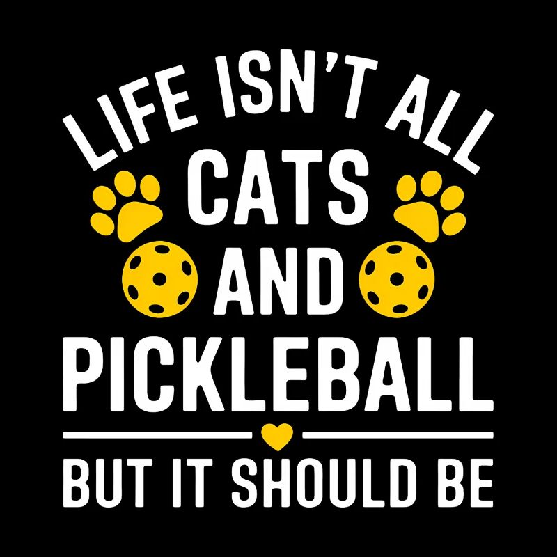 Pickleball Saying Cat Funny Pickleball Gift