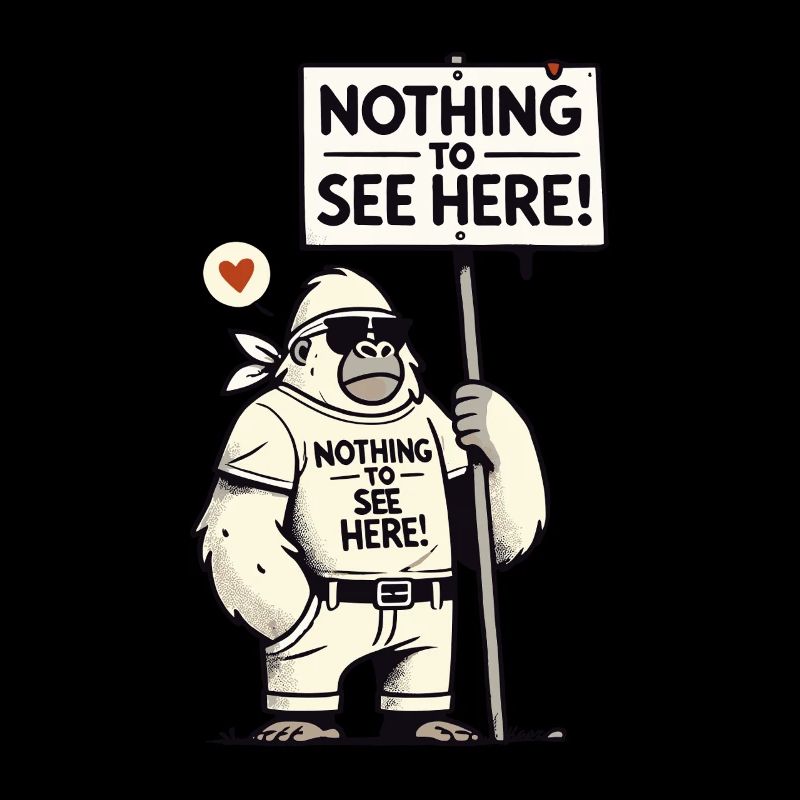 Gorilla with a shield: There is nothing to see here