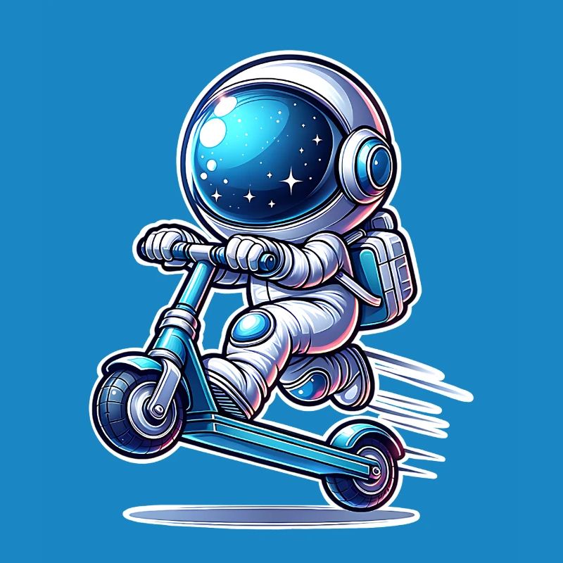 E-Scooter E-Roller Astronaut Scooter