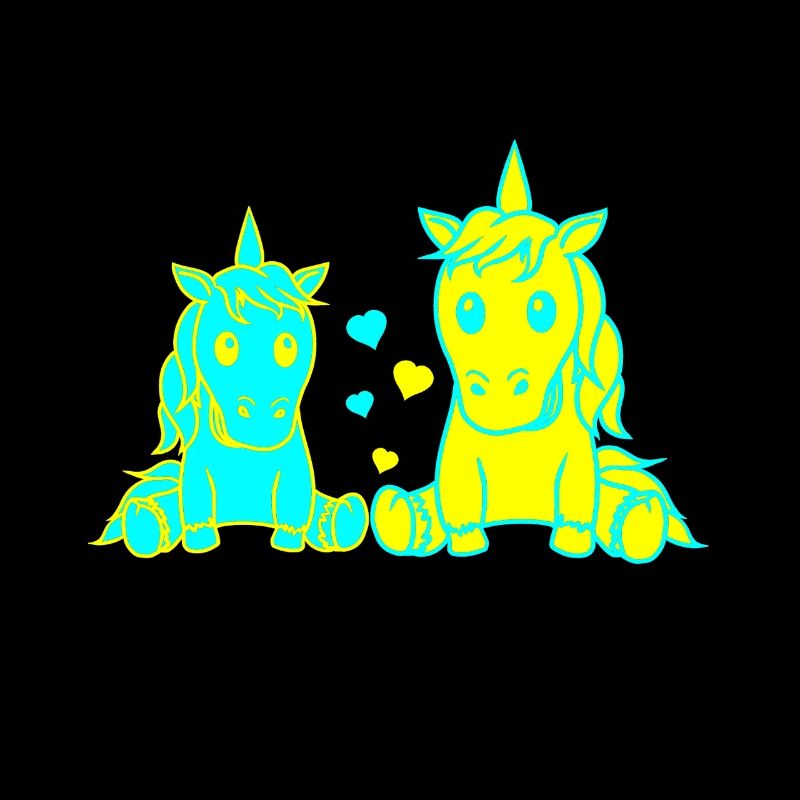 Einhorn Retro 80er 90er Pferd Einhörner Retro Kind