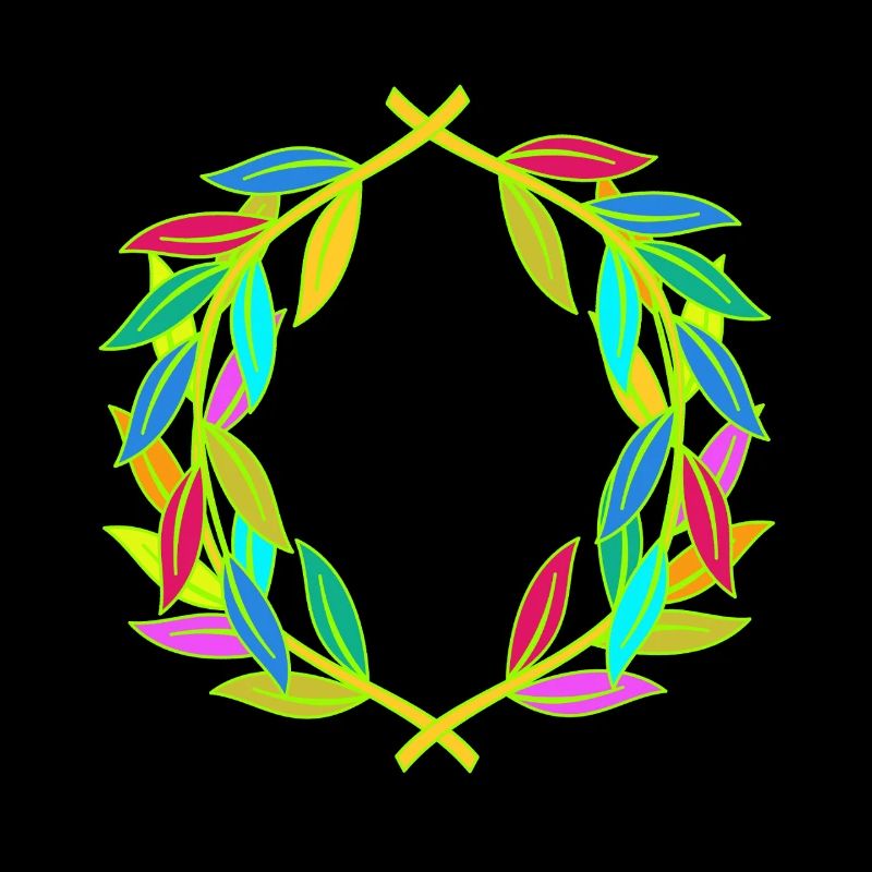 Rainbow Laurel Wreath Laurel