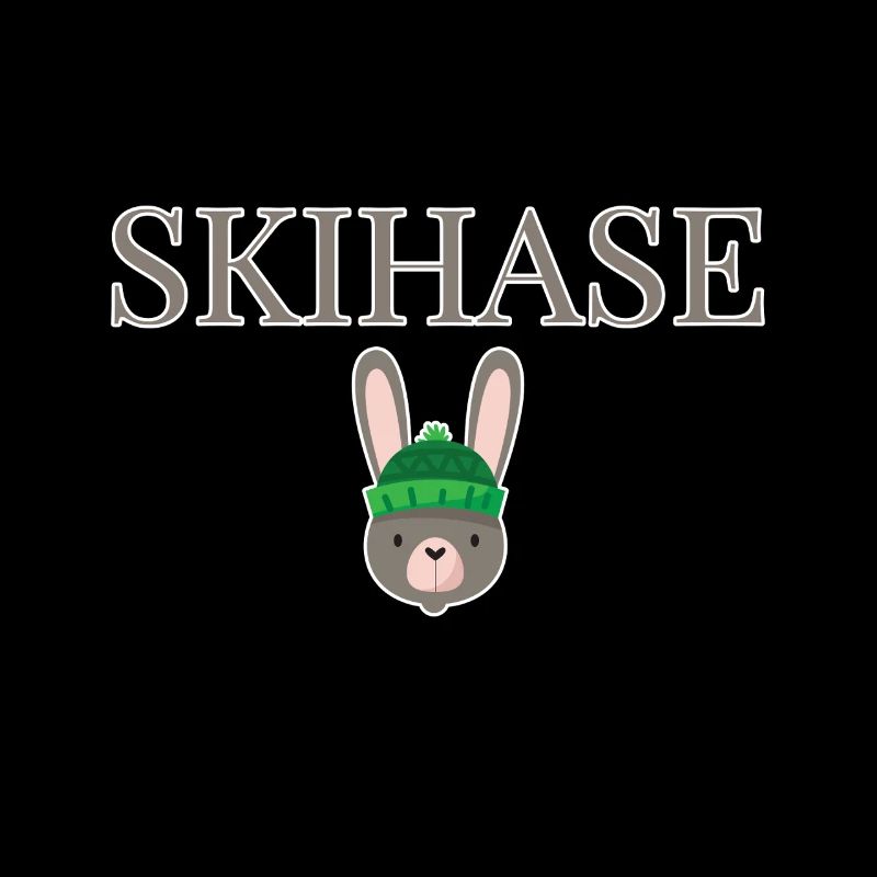 Skihase Winter Hase
