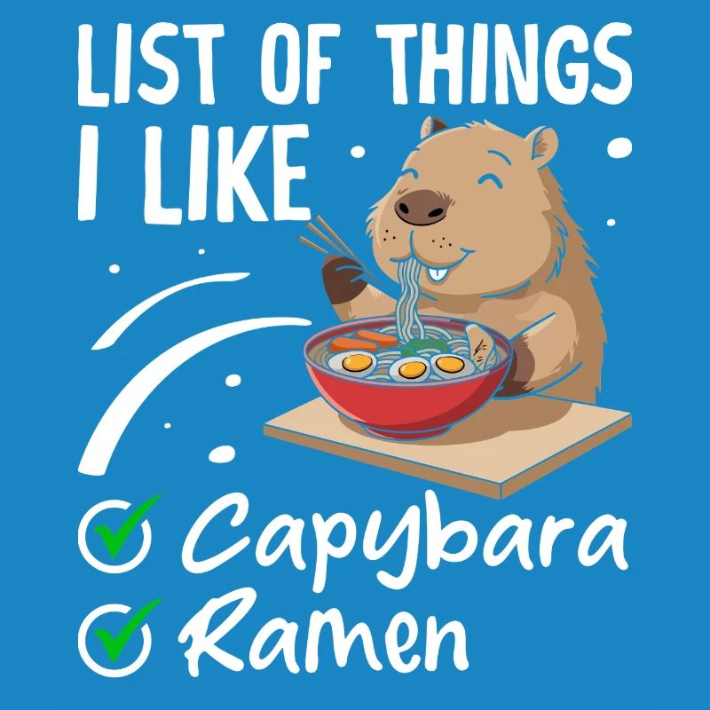 Capybara et Ramen – Combinaison parfaite