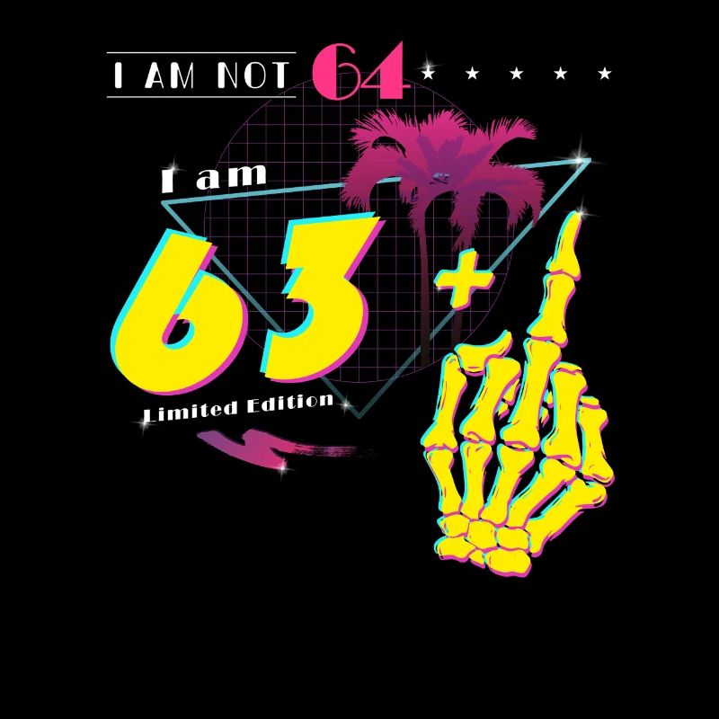 Retro 1961 Style - Ich bin nicht 64, ich bin 63 + Mitte