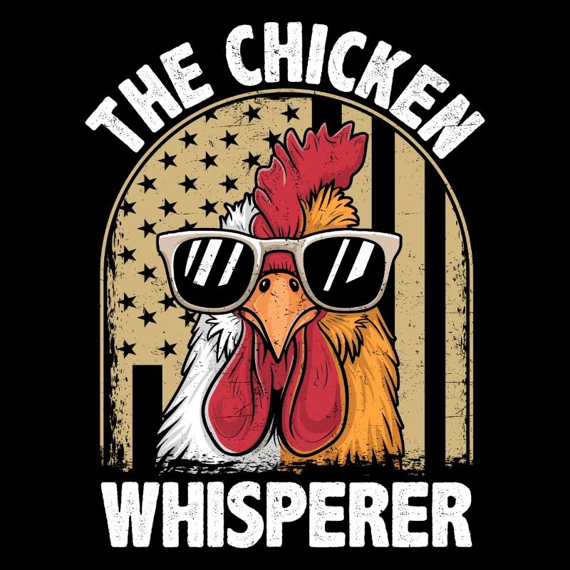 Drôle de chuchotement de poulet design