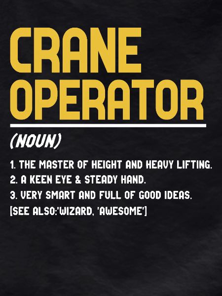 Crane operator definition