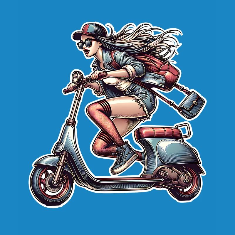 Motorroller Mofa Moped Roller