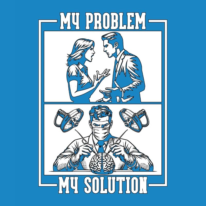 Neurosurgeon My Problem My Solution Pictogram Dad