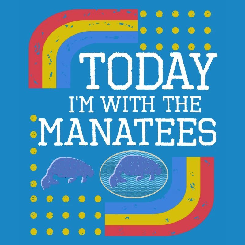 Vintage Slogan MANATEES