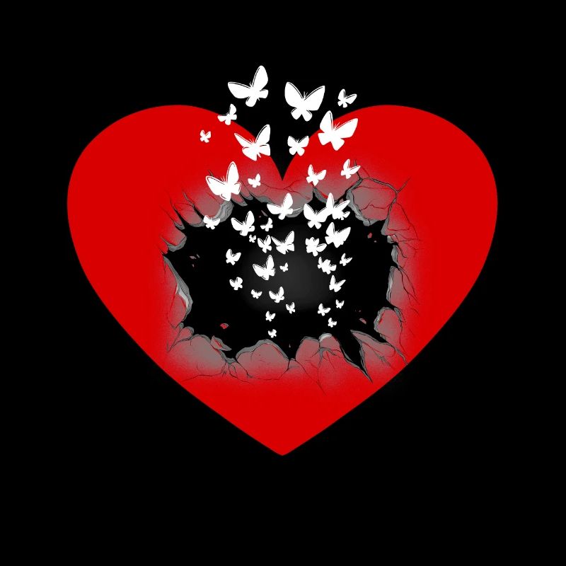 Coeur de la Saint-Valentin Coeurs Papillons Amour