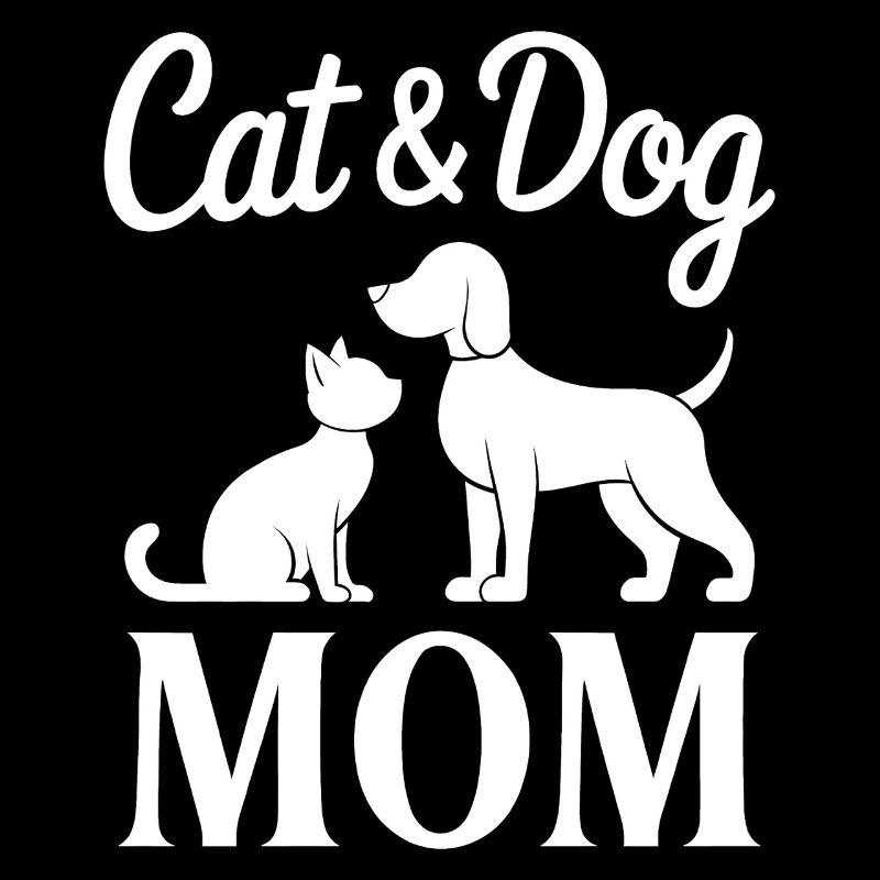 Chat et chien disant drôle cadeau pour animaux de compagnie