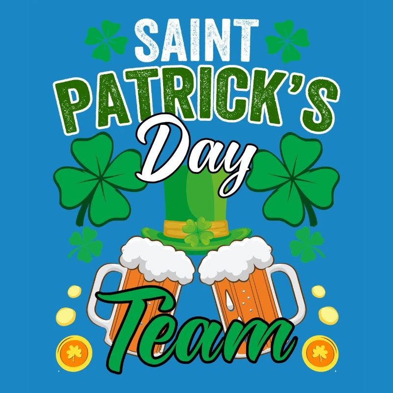 St-Patricks Team Équipe Saint Patrick Bière Trèfle