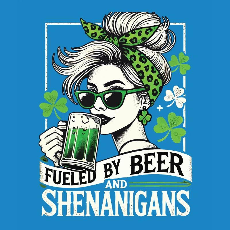 Saint-Patrick Bière drôle Shamrock Fun