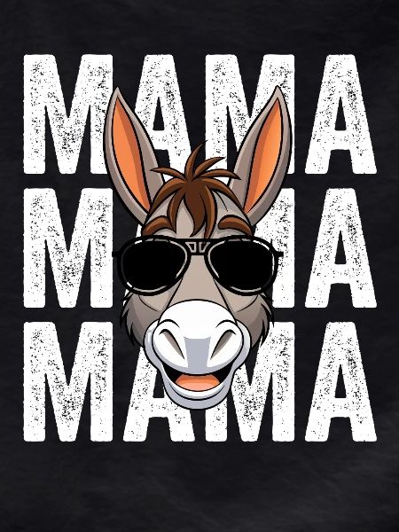 Mama Mutter Esel