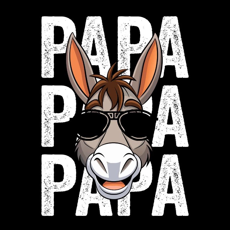 Papa Vater Esel