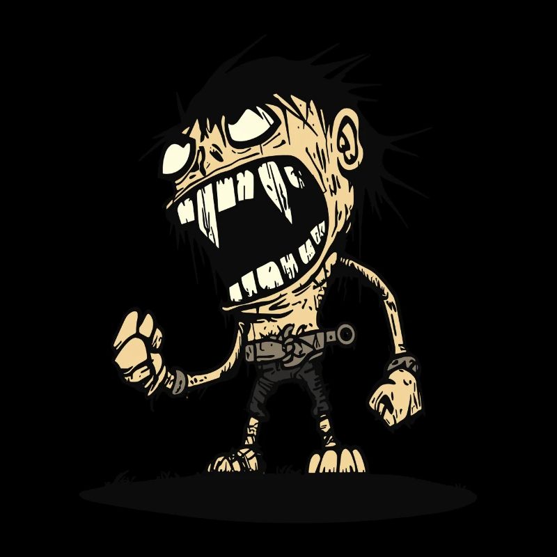 Hungry angry caveman
