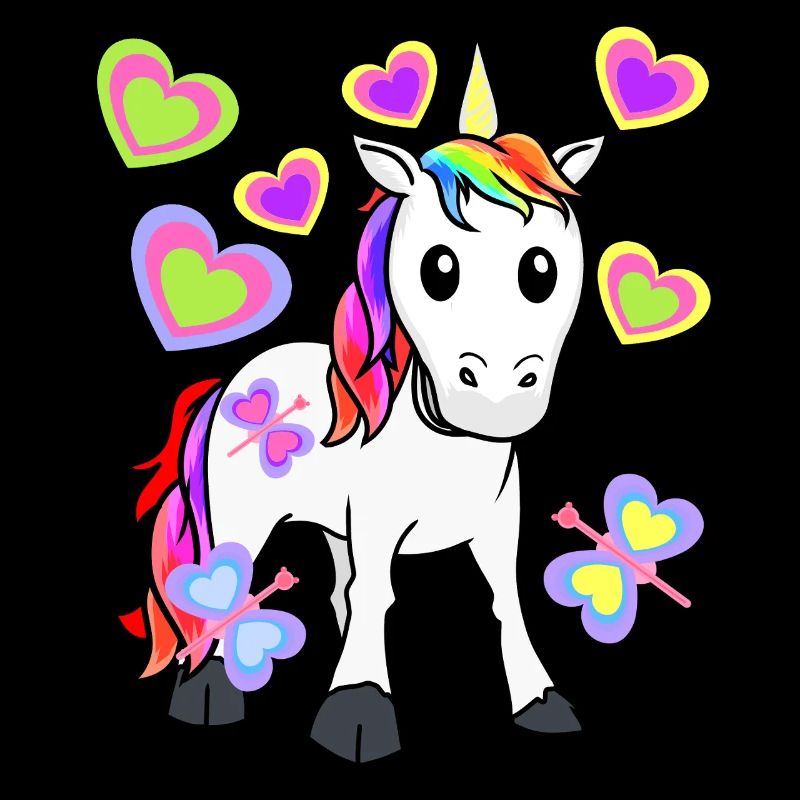 Einhorn Einhörner Kinder Kind Baby Herzen