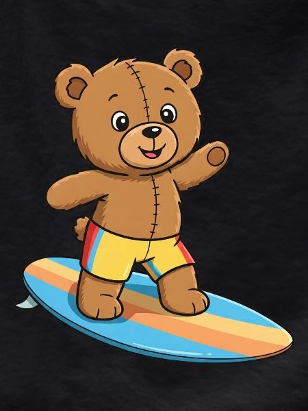 Teddy Bear Surfer