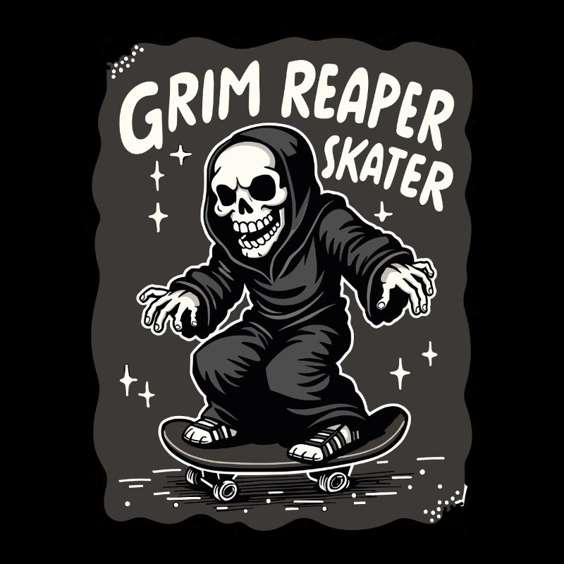 Skateboard Sensenmann – Style Grim Reaper