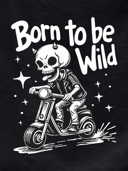 Skull Devil on Scooter