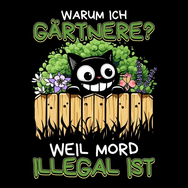 Gärtnern statt Mord – Schwarzer Humor mit Katze