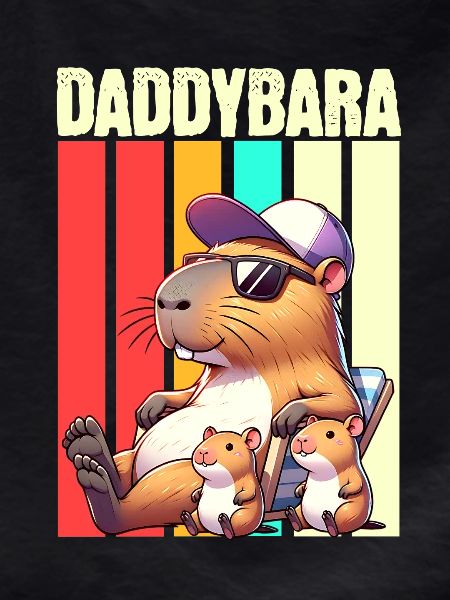 Daddybara Capybara Father Dad