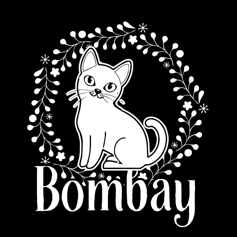 Bombay Cat Floral Pattern