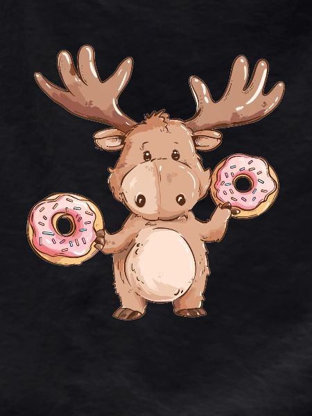 Moose with donuts