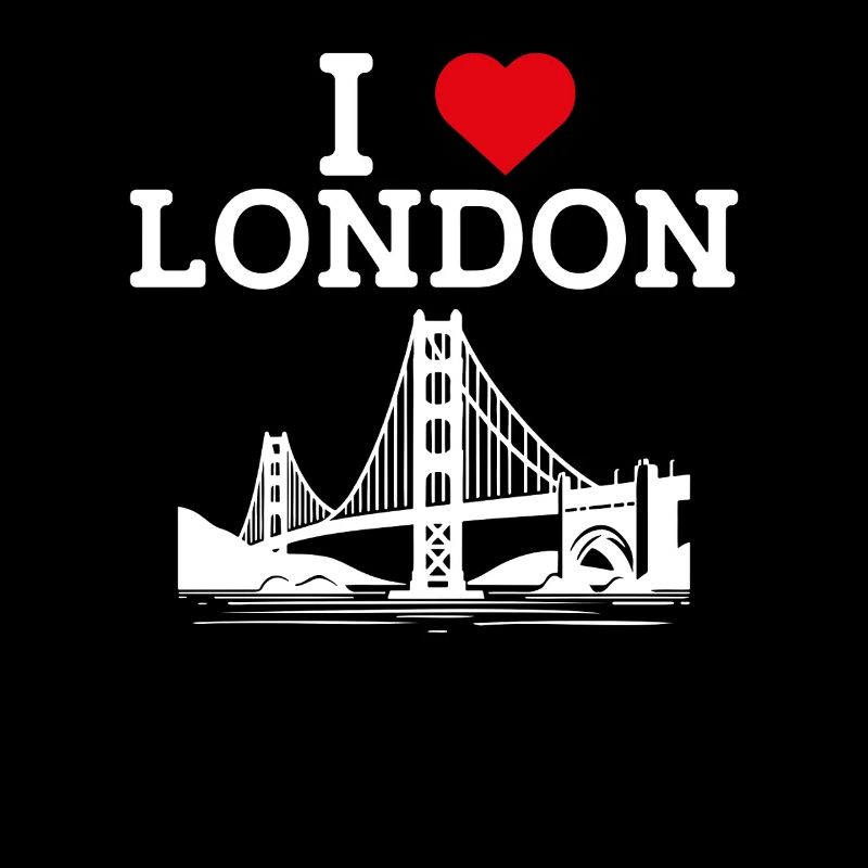J’aime Londres Golden Gate Cool Royaume-Uni Jeu de mots