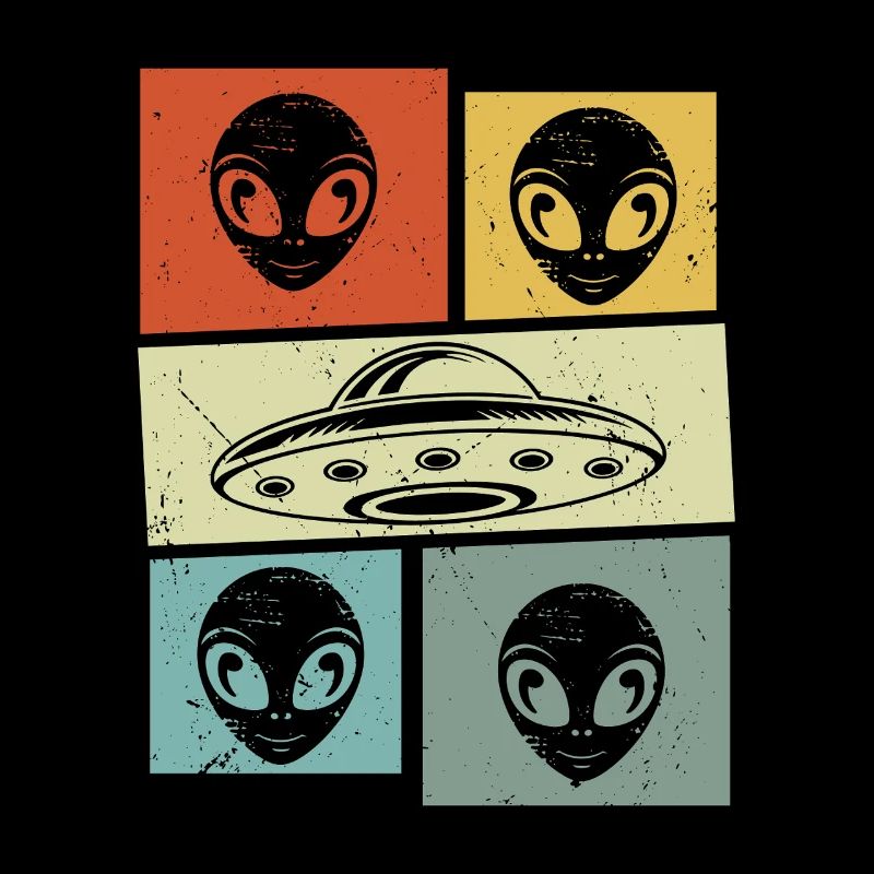 Alien Ovni Rétro Vintage