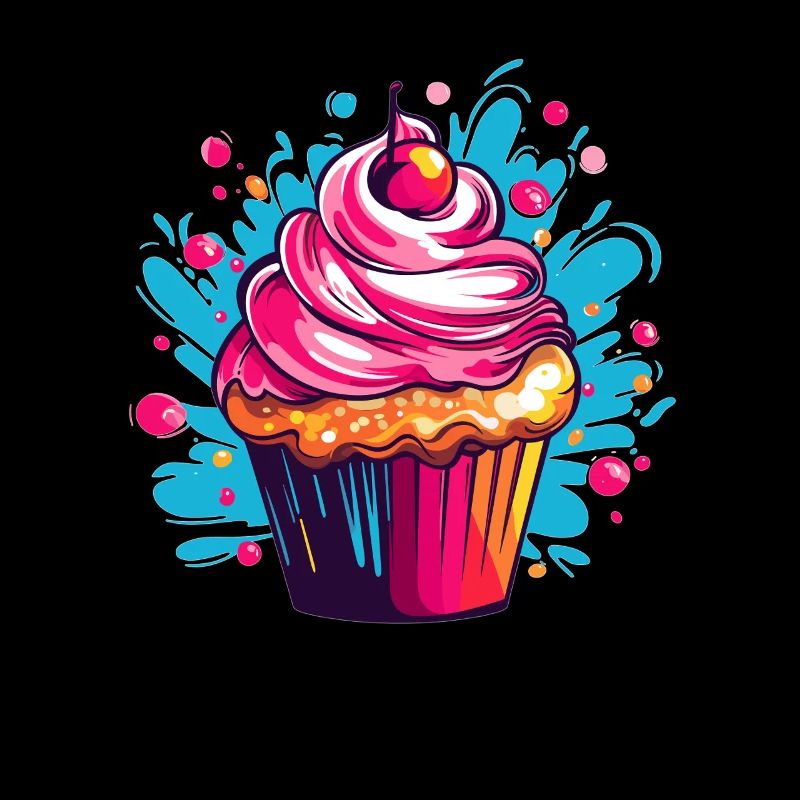 Bunter Cupcake Pop-Art