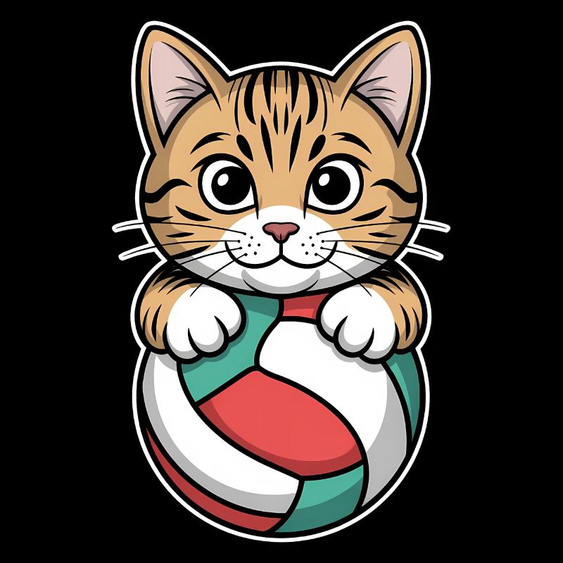 Volleyball Cat Funny Volleyball Gift