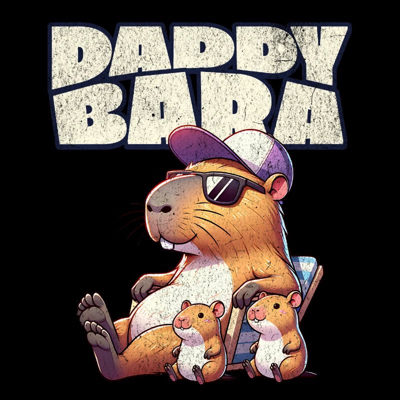 Daddybara Capybara Père Papa