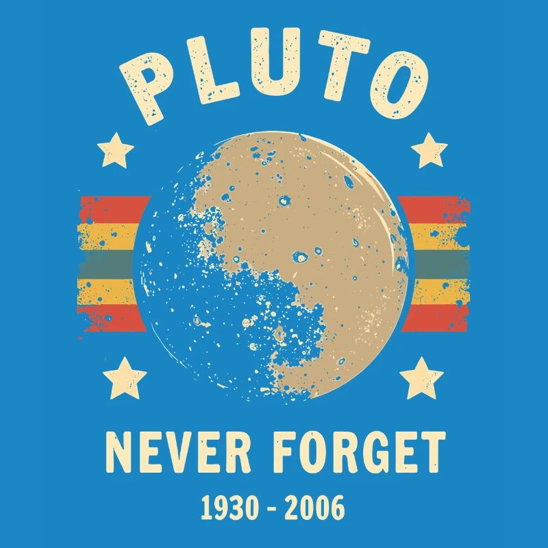 Pluto Never Forget – Retro Space