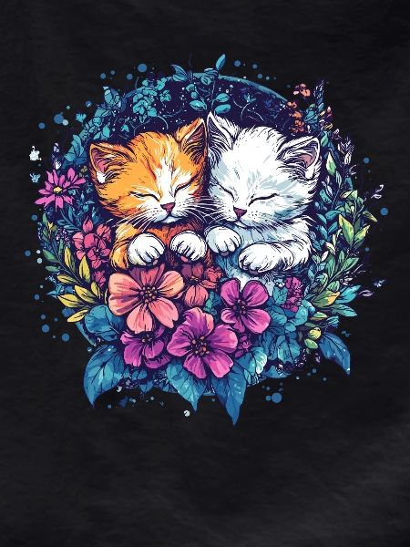 Cuddling kittens