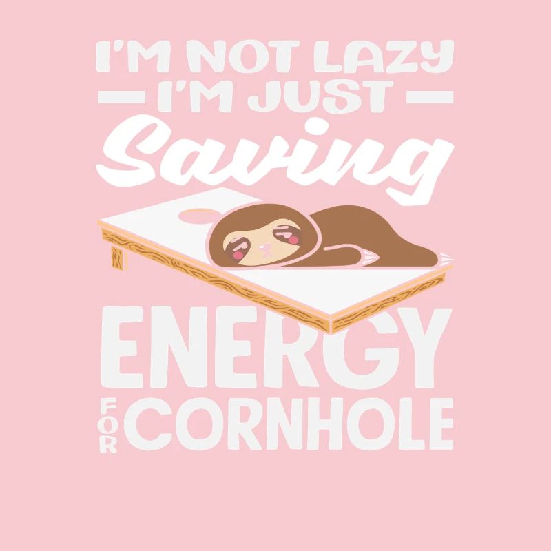 Cornhole Player Energy Saving Funny Sloth