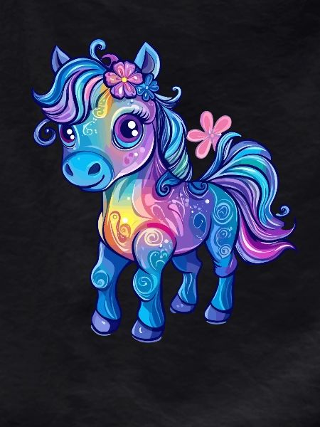 Rainbow bangs