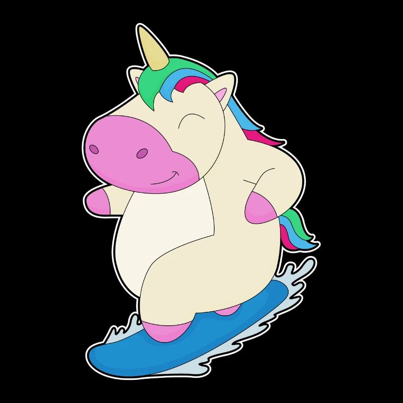Einhorn Snowboard Wintersport