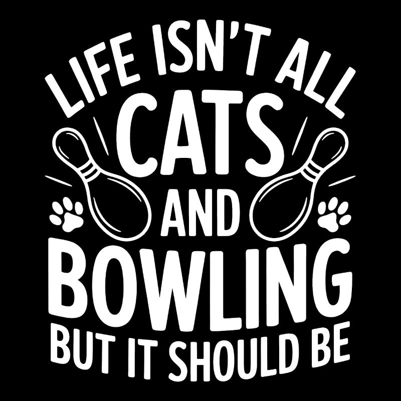 Bowling Dire Chats Drôle Bowling Cadeau
