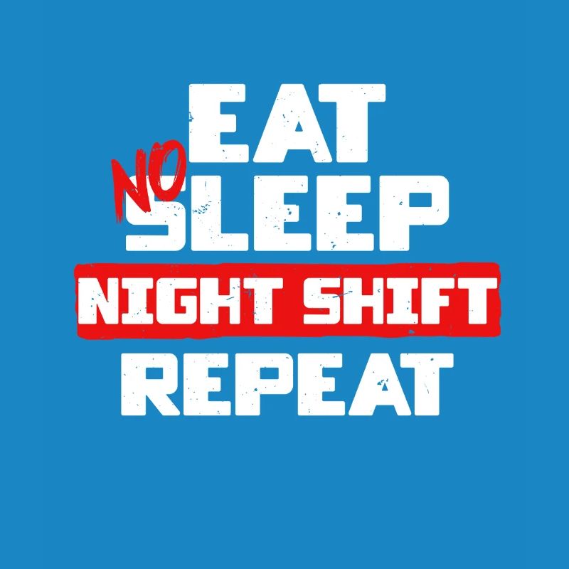 Docker Worker Eat No Sleep Night Shift Répéter