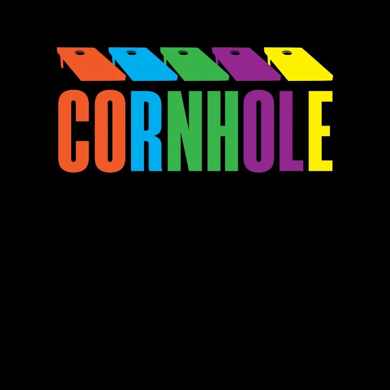 Cornhole Spieler Bunte Leidenschaft