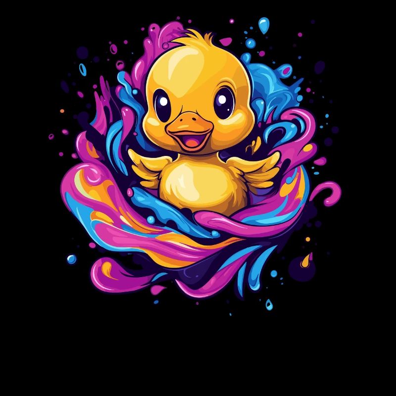 Quietschende Badeente Splash